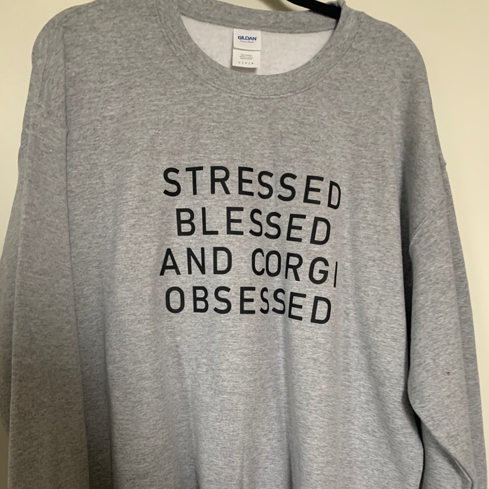 Etsy Stressed Blessed and Corgi Obsessed Crew